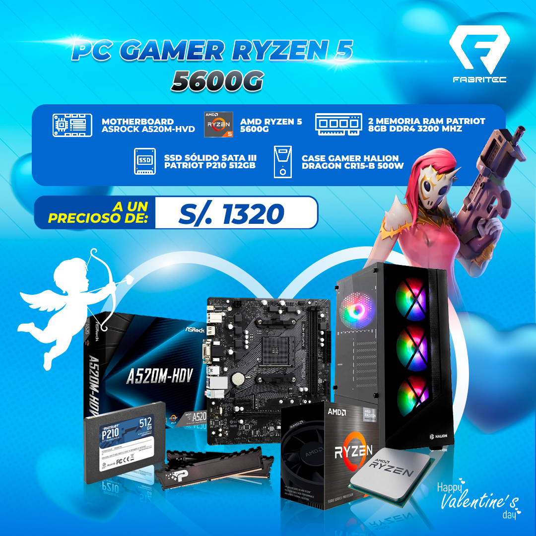PC GAMER RYZEN 5 5600G
