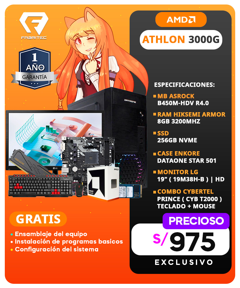 CPU ATHLON 3000G - BASICA 5