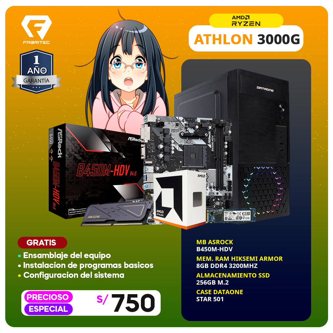 CPU ATHLON 3000G - BASICA 10