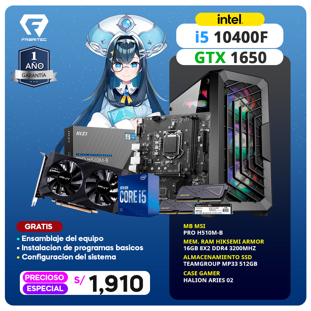 CPU INTEL 5 10400F - GAMER 13