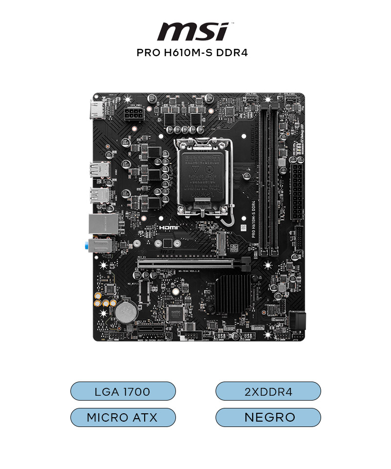 PRO H610M-S DDR4