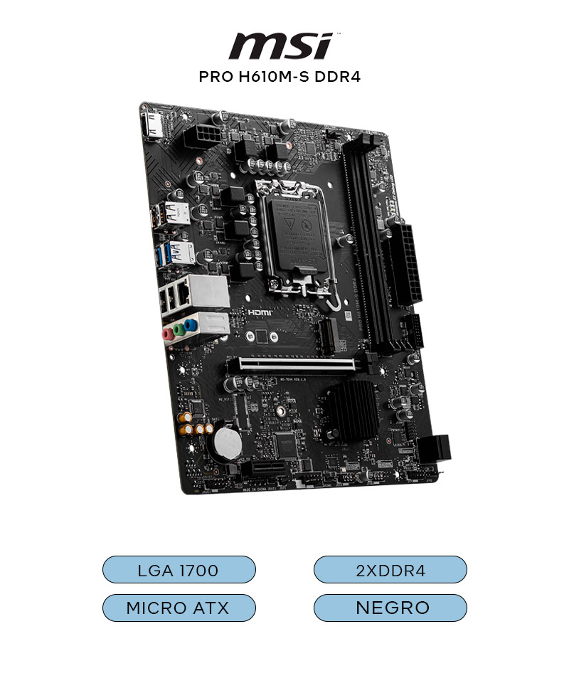 PRO H610M-S DDR4
