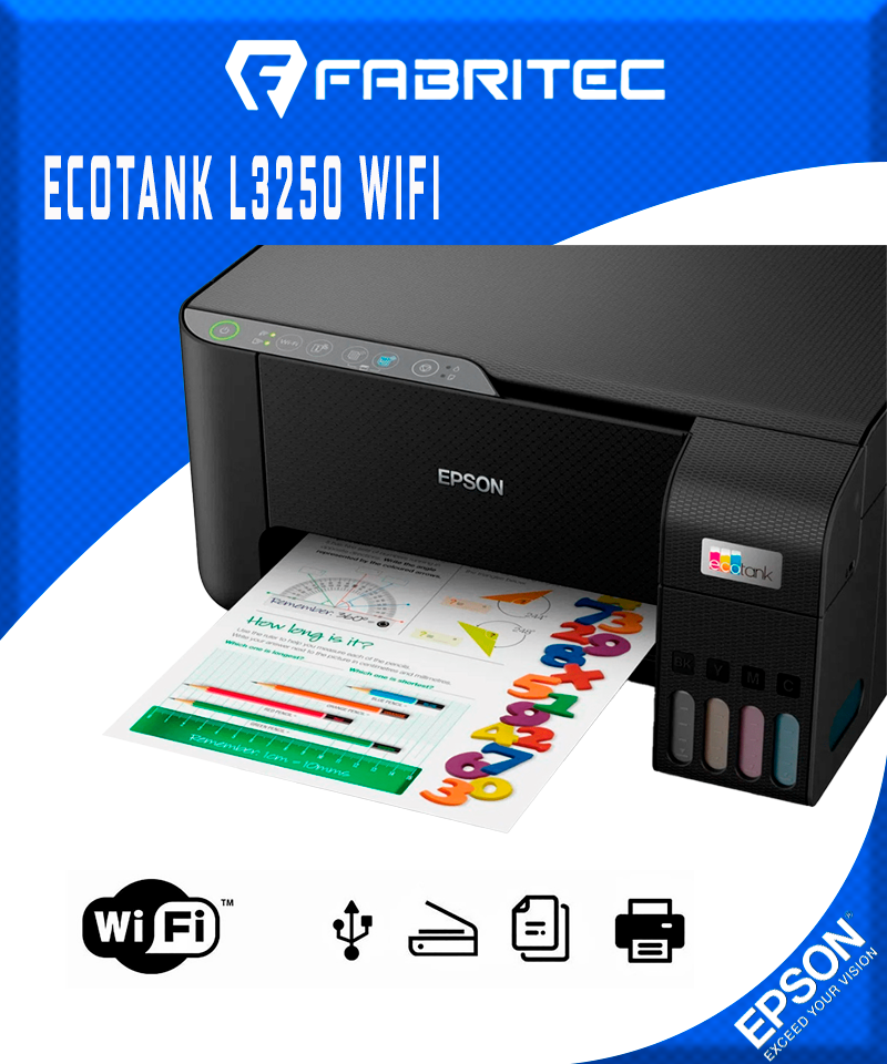 DesignTec - Impresora multifuncional Epson ecotank L3250 Wifi