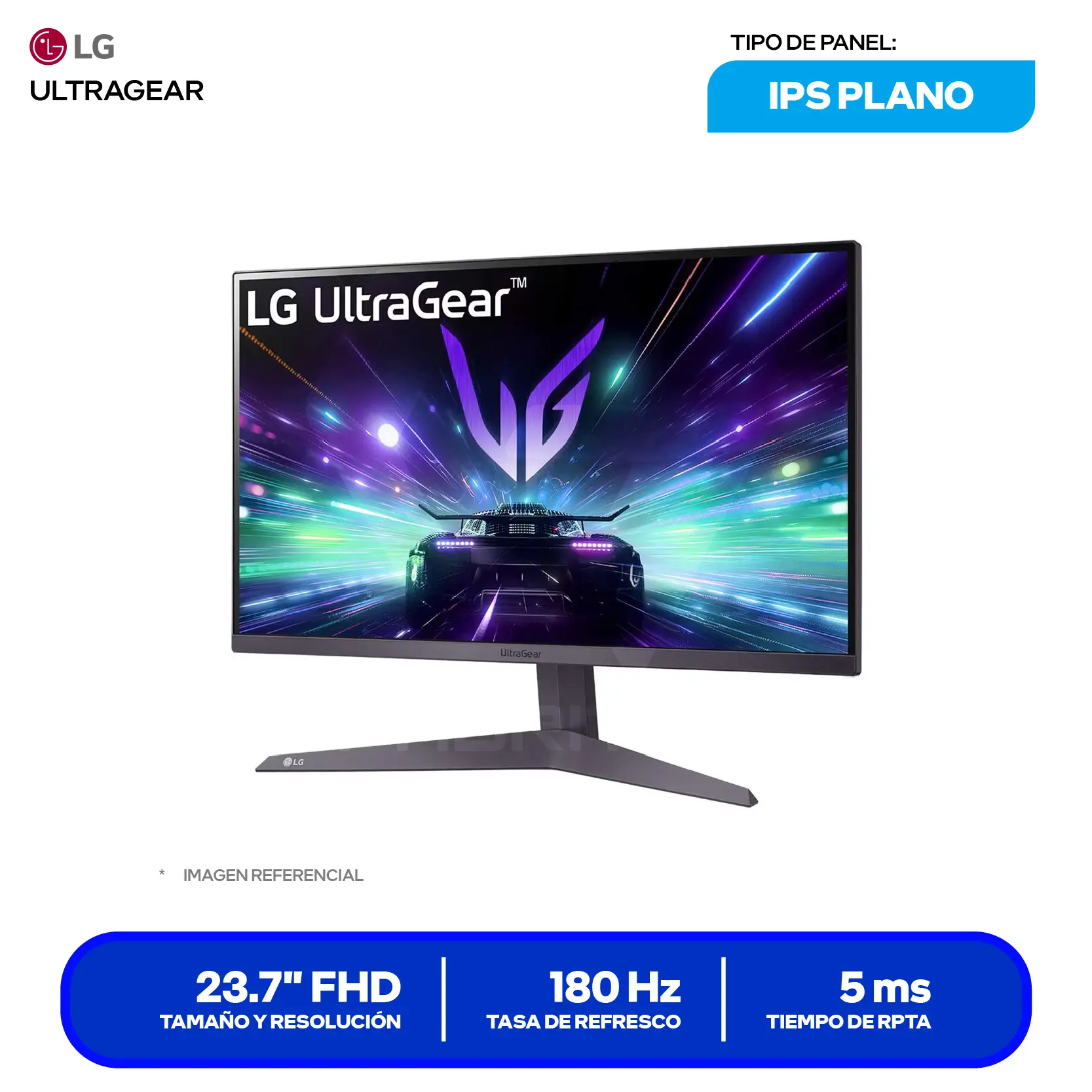 Monitor Gamer LG UltraGear 24" (24GS50F-B) FHD, VA, 180Hz, 5ms