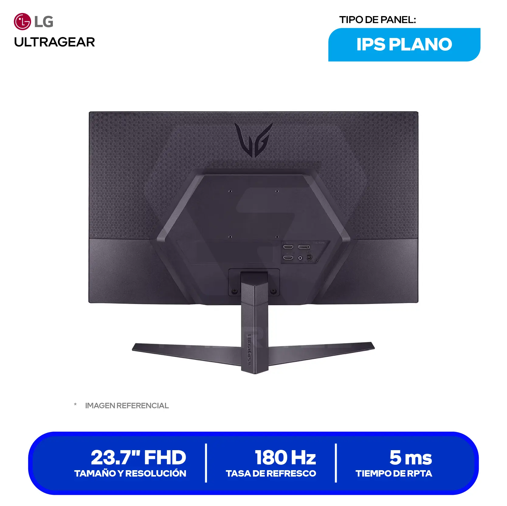 Monitor Gamer LG UltraGear 24" (24GS50F-B) FHD, VA, 180Hz, 5ms