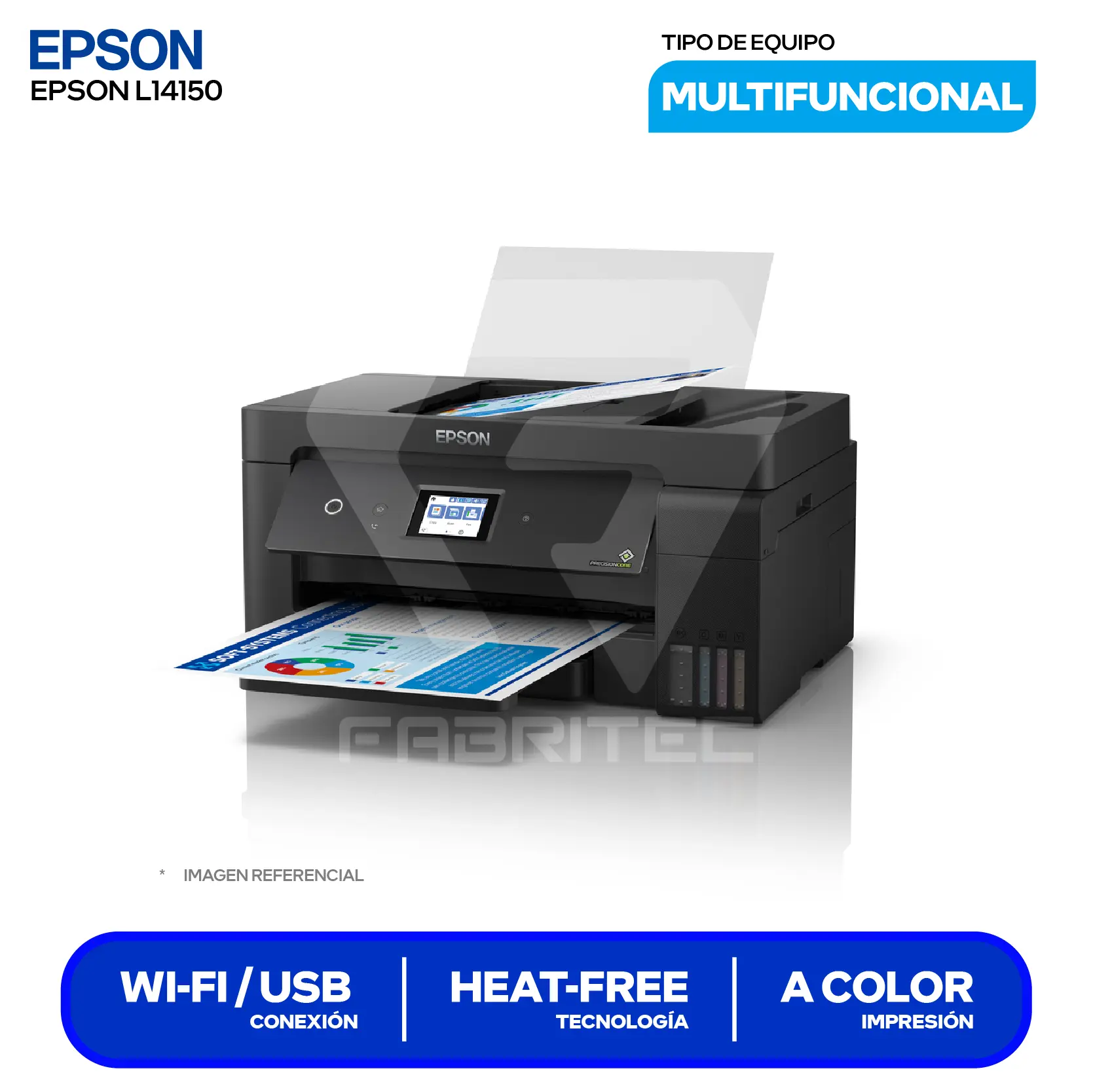 Impresora Multifuncional Epson EcoTank L14150 (C11CH96301) Wi-Fi, Ethernet, USB