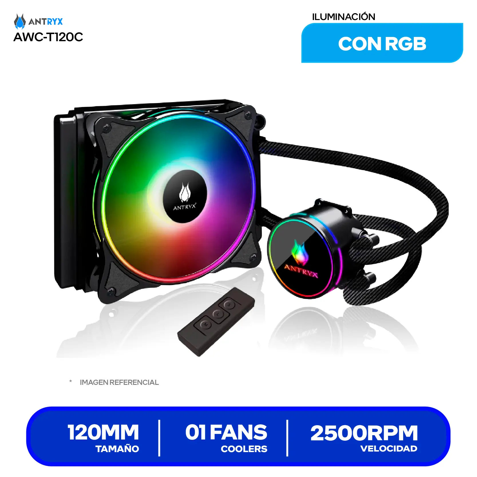 Enfriamiento Líquido Antryx Triton 120C (AWC-T120C) 120mm, ARGB