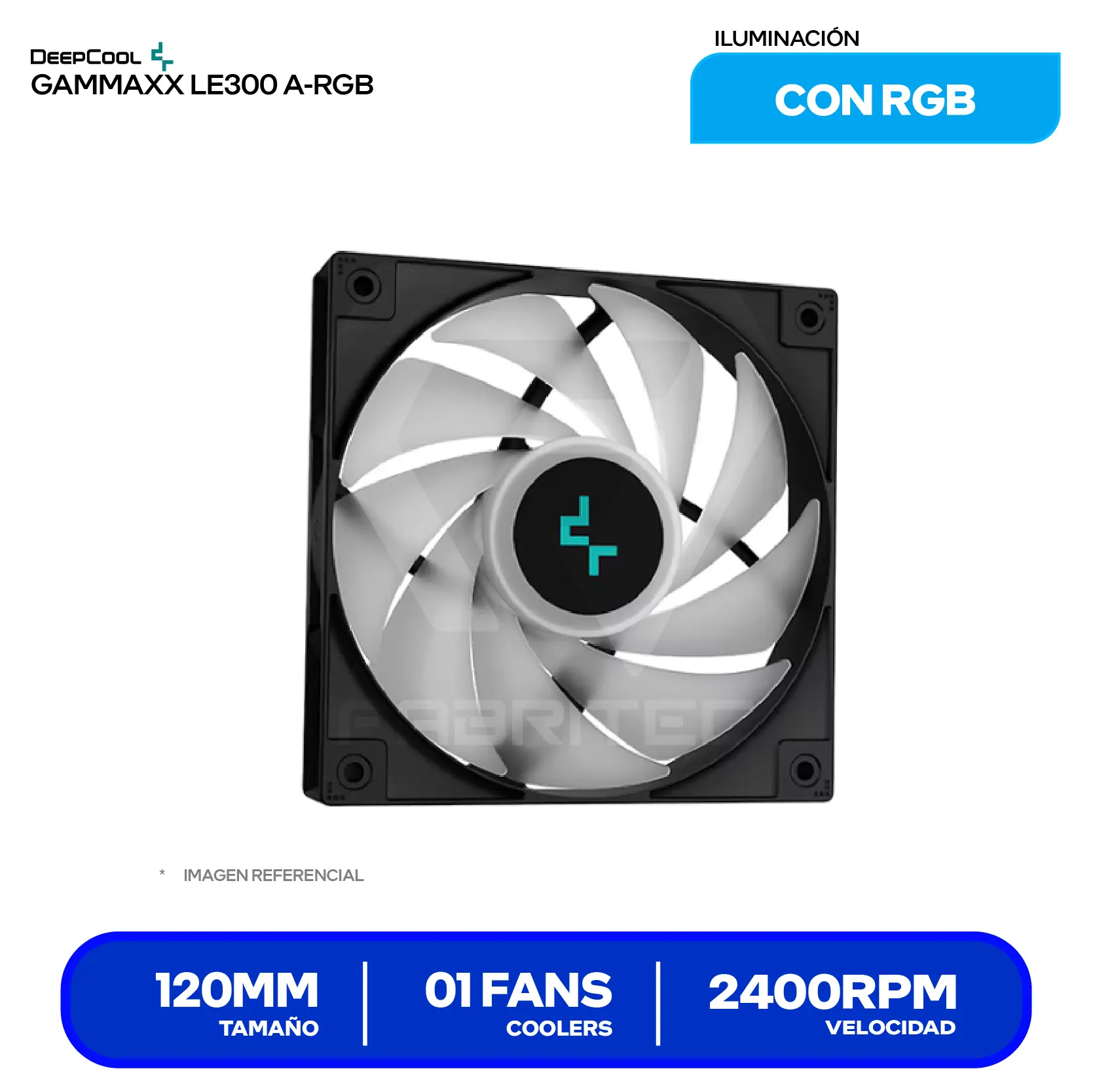 Enfriamiento Líquido DeepCool Gammaxx LE300 (R-LE300-BKLNMC-G-1) 120mm, LED