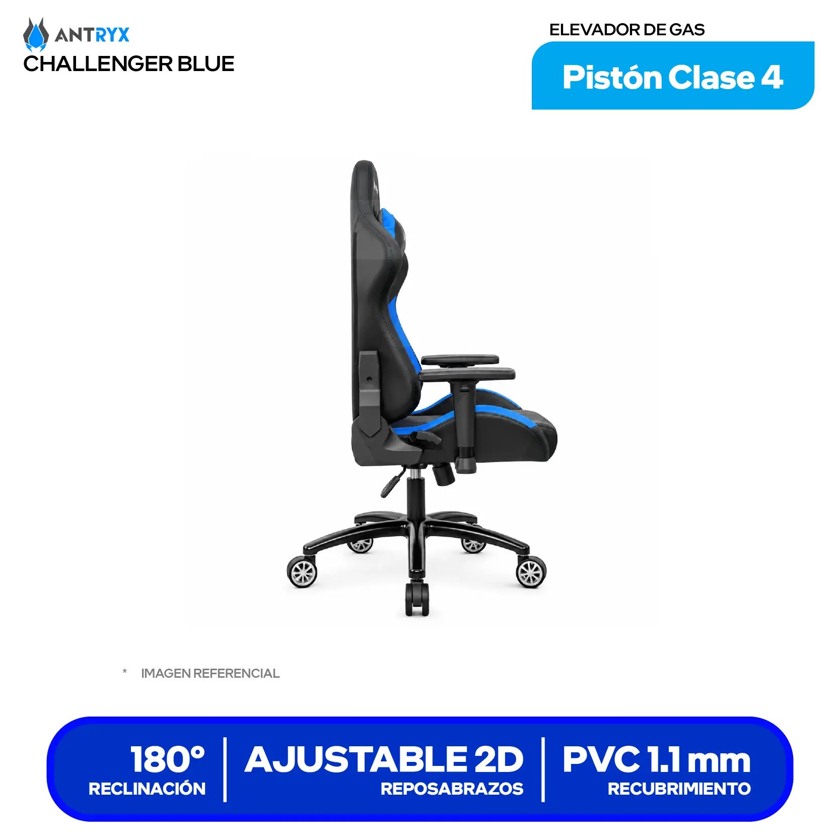 Silla Gamer Antryx Xtreme Racing Challenger Azul (AXR-5500-2B)