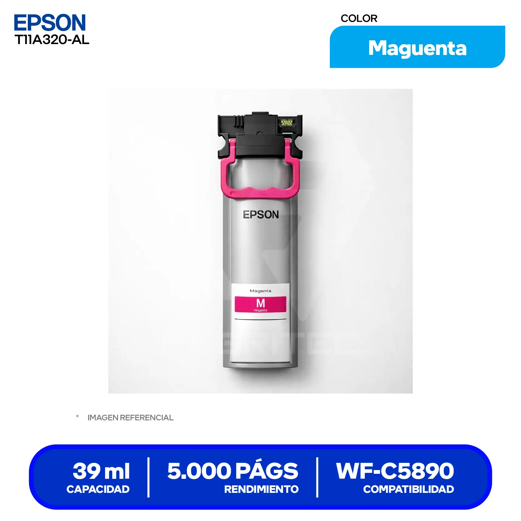 Bolsa de Tinta Epson T11A320-AL Magenta (T11A320-AL)