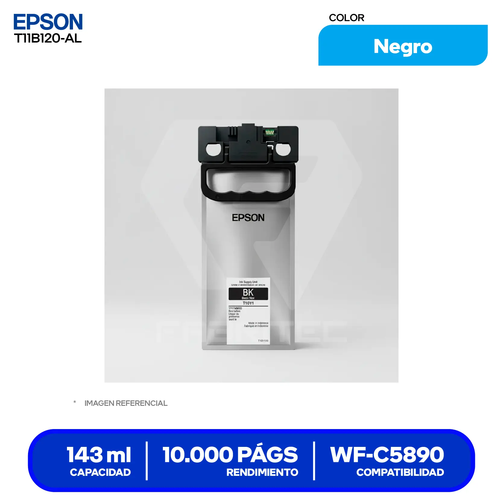 Bolsa de Tinta Epson T11B120-AL Negro (T11B120-AL)