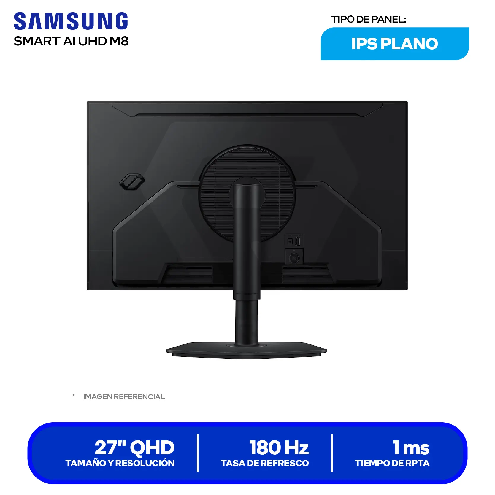 Samsung Odyssey G5 27'' IPS (LS27FG500ELXPE) QHD, 180Hz, 1ms, Plano