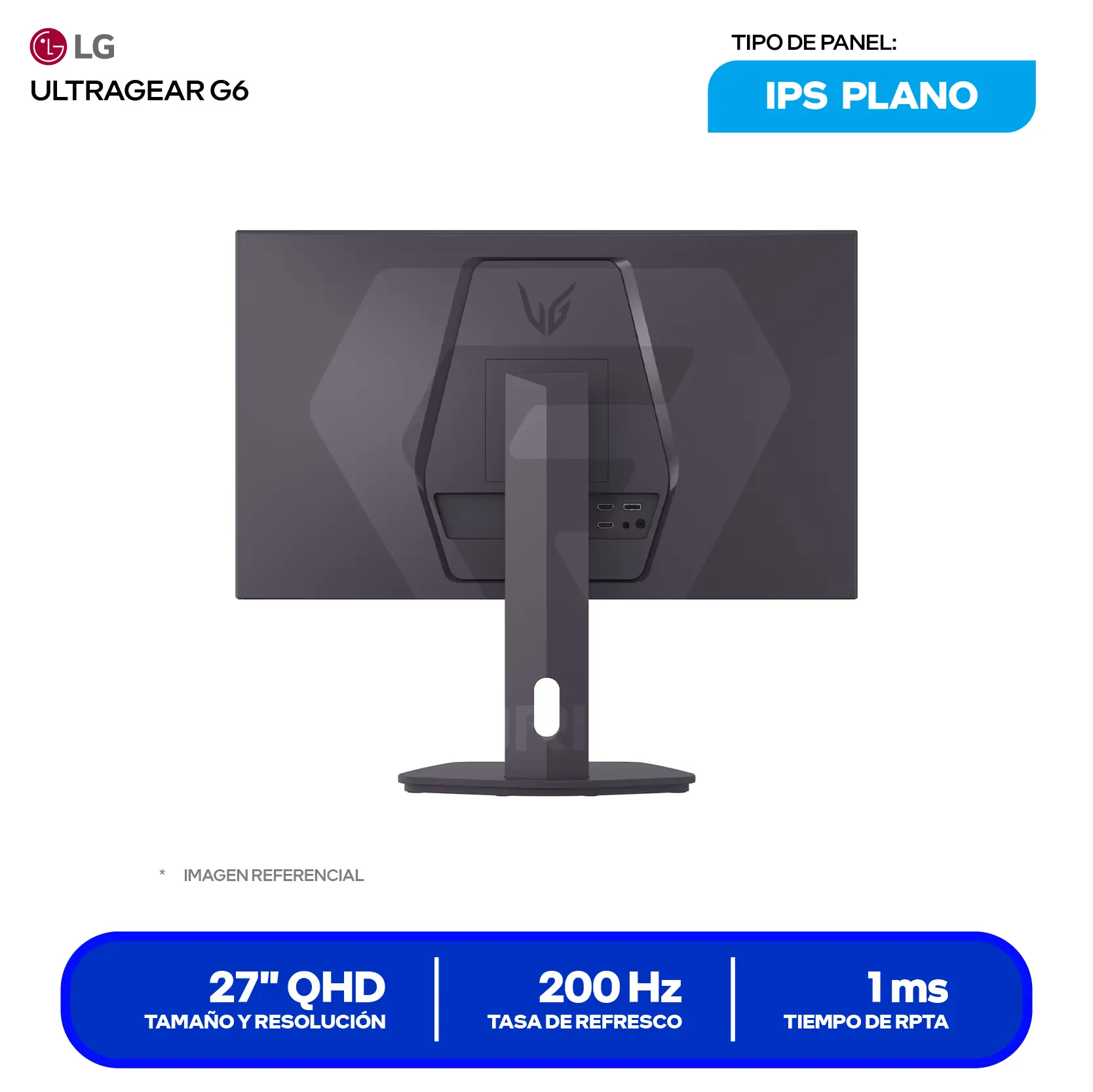 LG UltraGear 27G610A-B (27G610A-B) QHD, 200Hz, 1ms, Plano