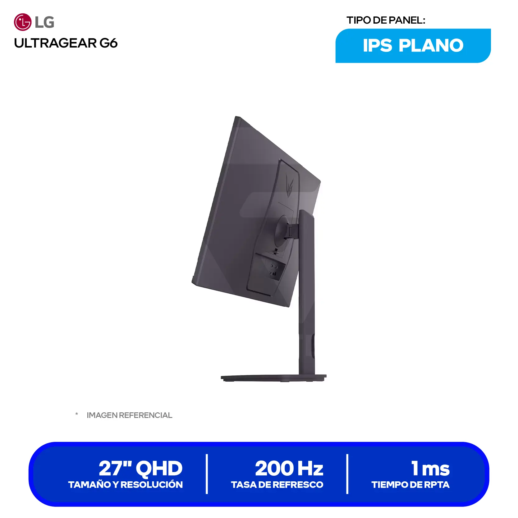 LG UltraGear 27G610A-B (27G610A-B) QHD, 200Hz, 1ms, Plano