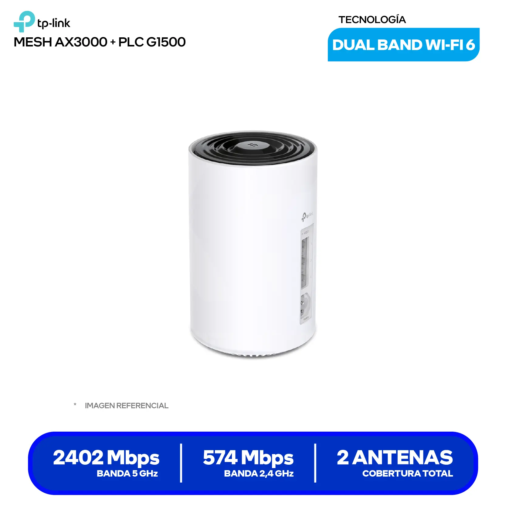 Sistema Mesh TP-Link Deco PX50 AX3000 (1750502859) Wi-Fi 6, Pack de 2