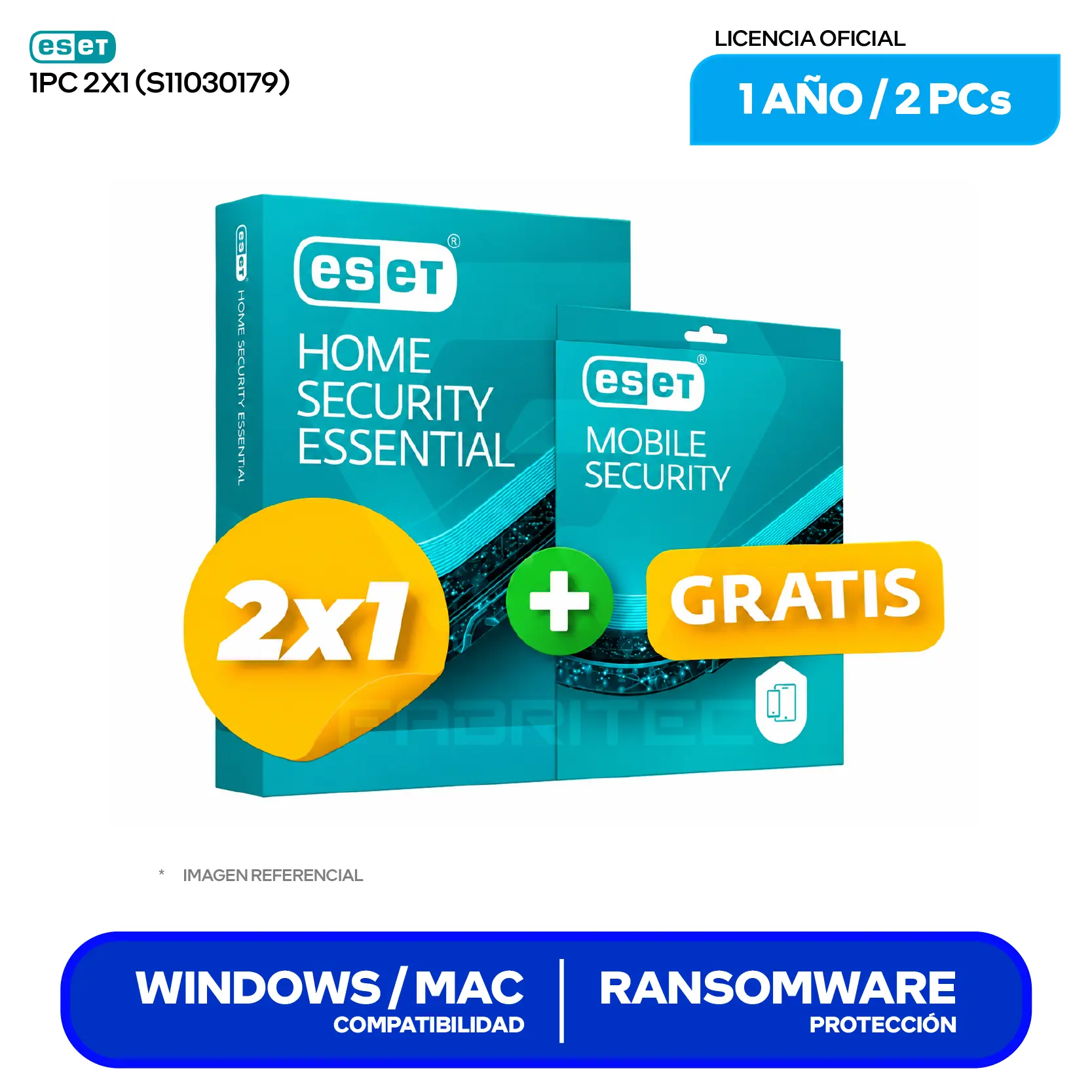 Licencia de Antivirus ESET Home Security Essential (S11030200) 2 PC (Promoción 2x1), 1 Smartphone Android, 12 Meses