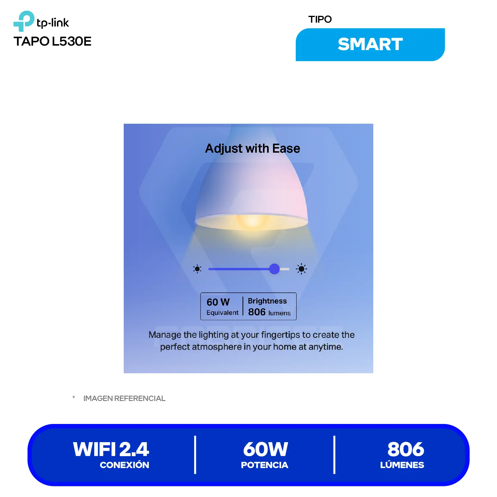 Bombilla De Luz WI-FI Inteligente TP-LINK Tapo L530E (0184501252) Multicolor