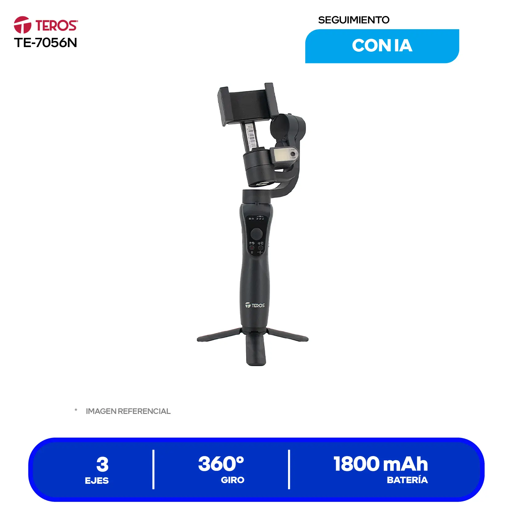 Estabilizador Gimbal Teros (TE-7056N) Negro