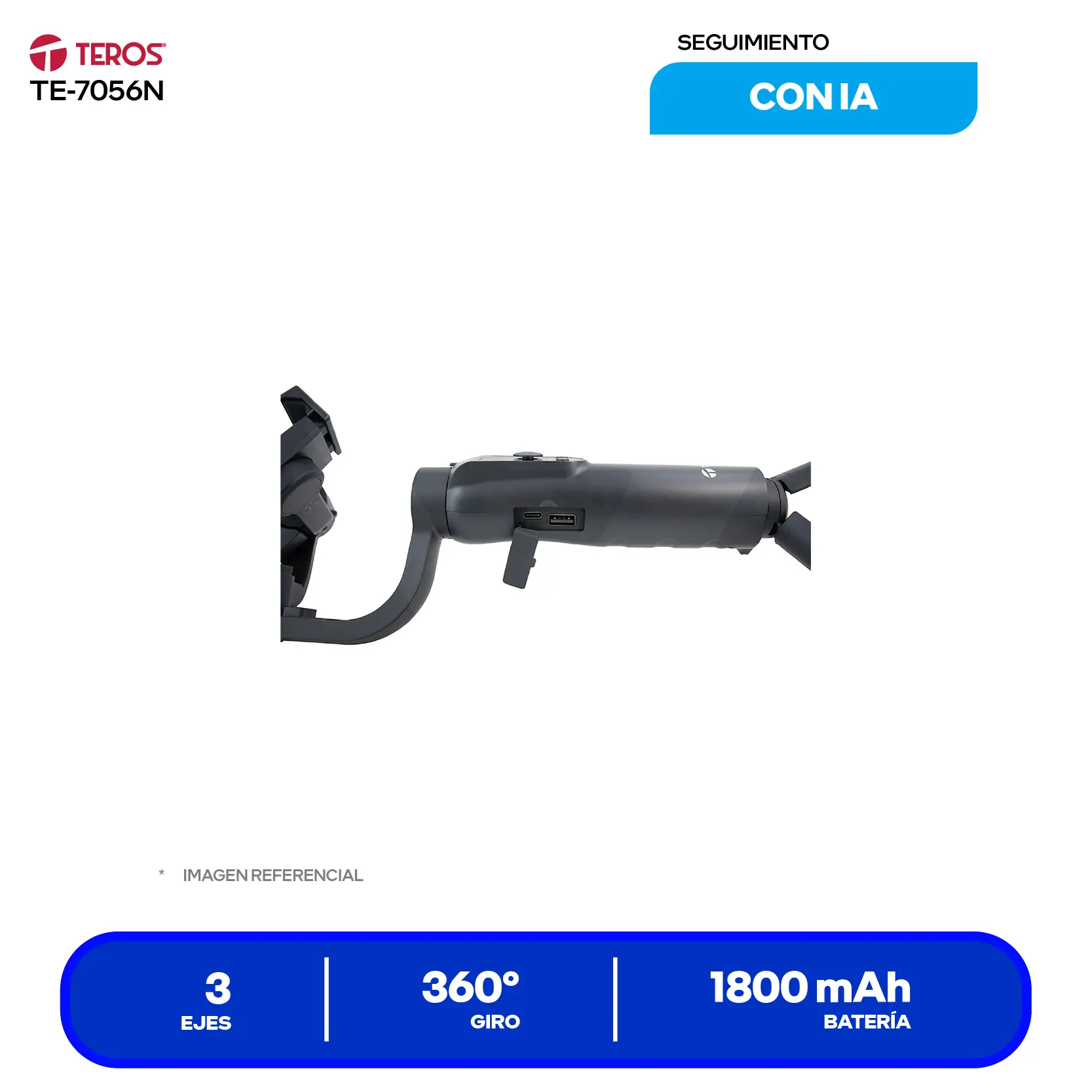 Estabilizador Gimbal Teros (TE-7056N) Negro