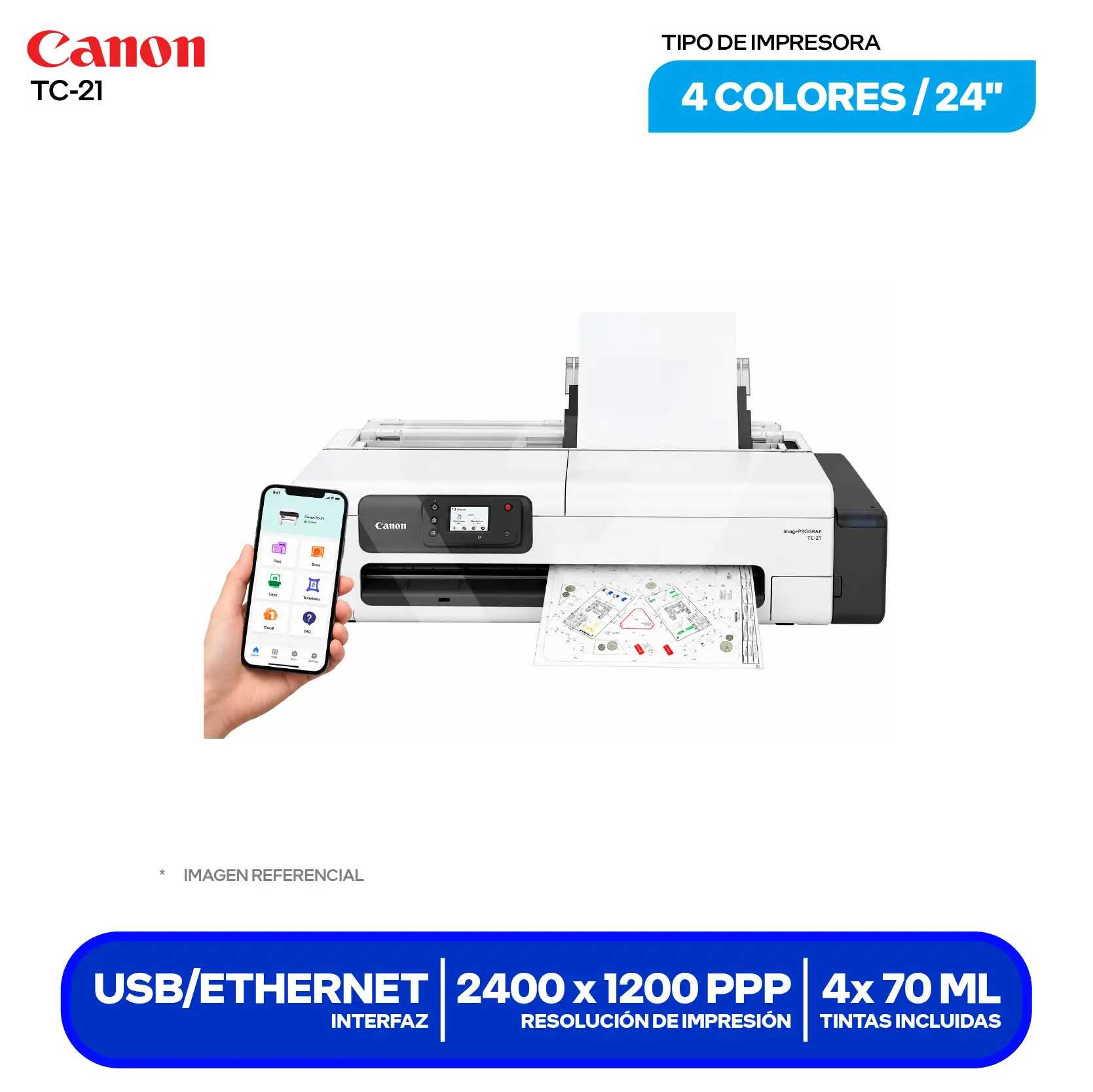 Plotter Canon imagePROGRAF (TC-21)
